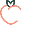 Your Pink Bits logo with peach icon.